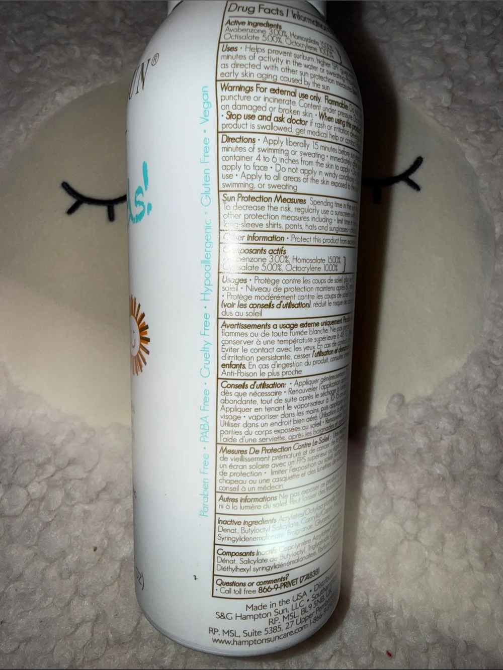 For Kids SPF 70 Broad Spectrum Continuous Mist Sunscreen - White